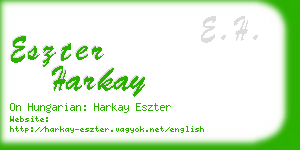 eszter harkay business card